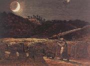 Samuel Palmer, Cornfield by Moonlight
